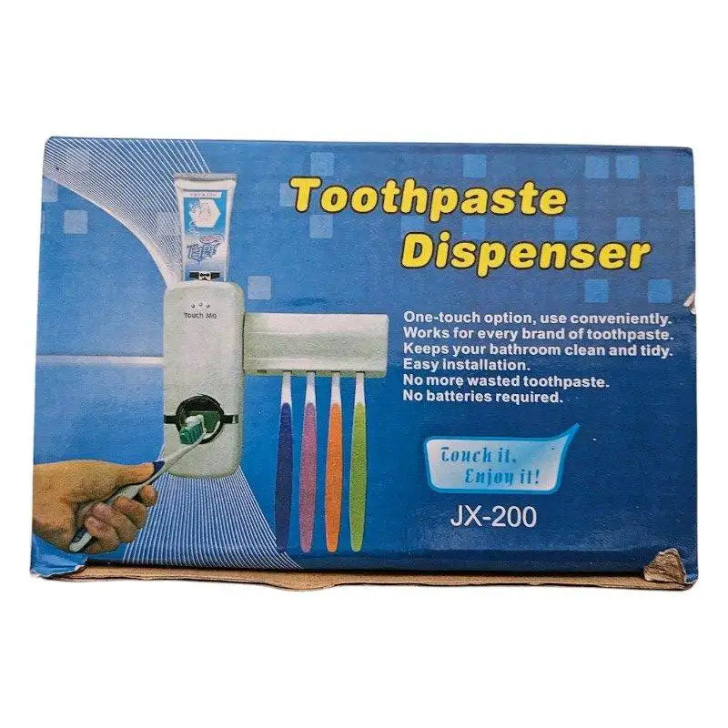 Automatic Toothpaste Dispenser with 5 Toothbrush Holder