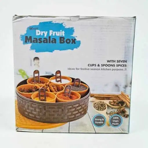 Dry Fruit Masala Box – 7 Cups & Spoons