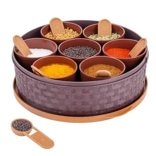 Dry Fruit Masala Box – 7 Cups & Spoons