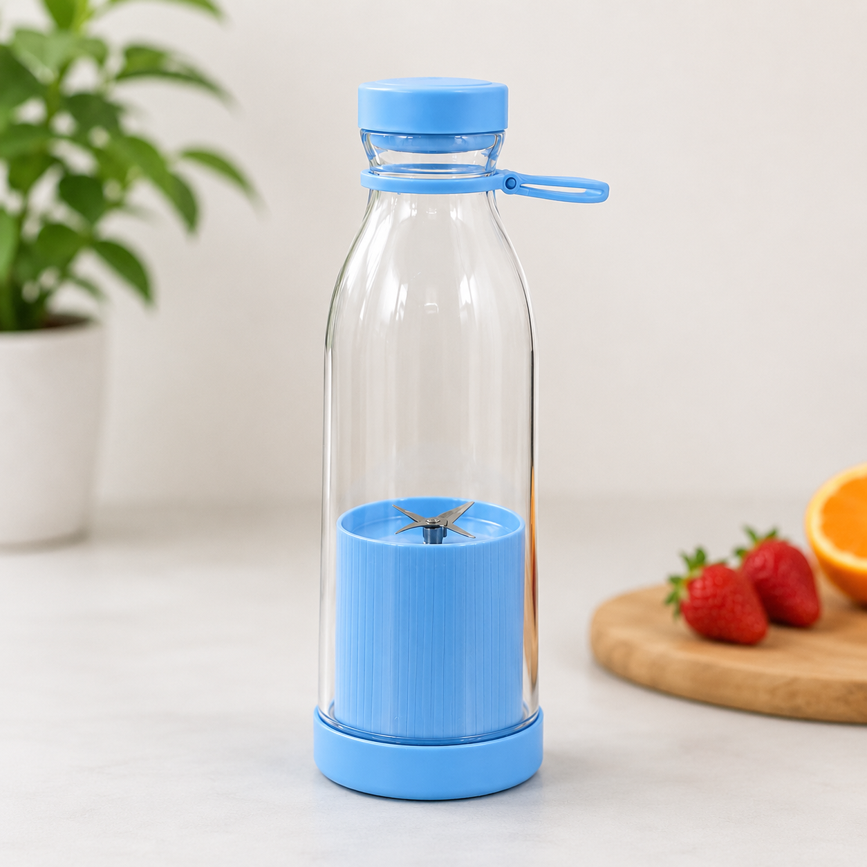 Mini Juice Blender Bottle 420ml | Portable USB Rechargeable Personal Blender