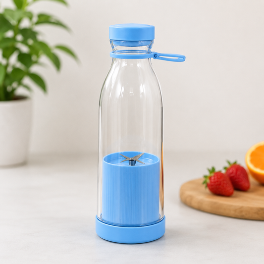 Mini Juice Blender Bottle 420ml | Portable USB Rechargeable Personal Blender