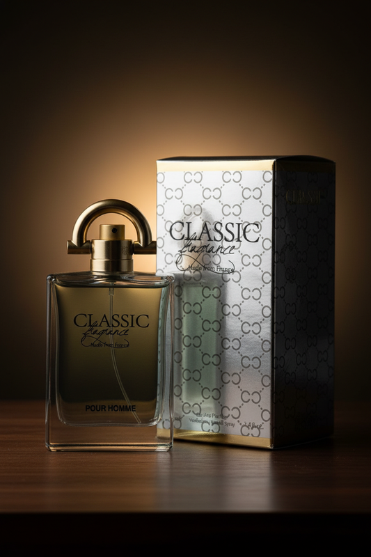CLASSIC Fragrance Pour Homme – Side Angle Portrait
