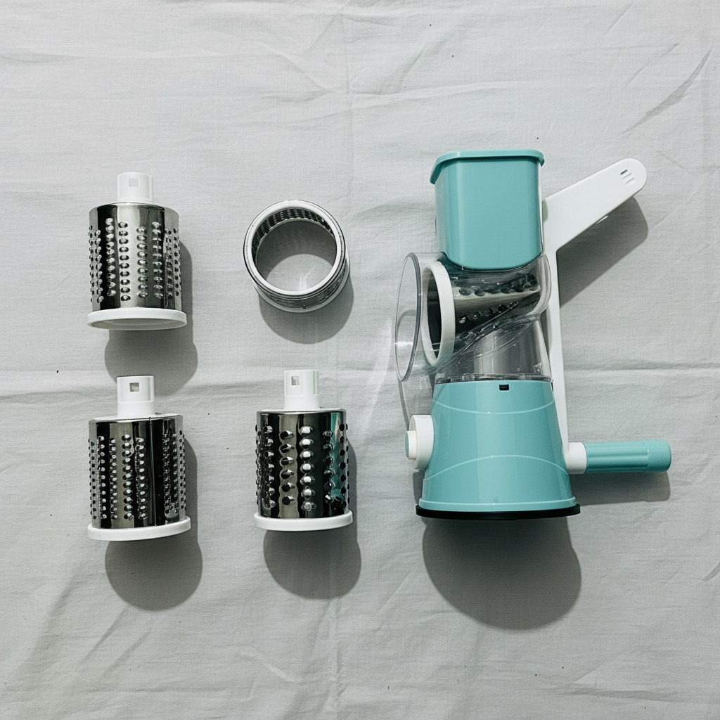 Drum Grater flat lay