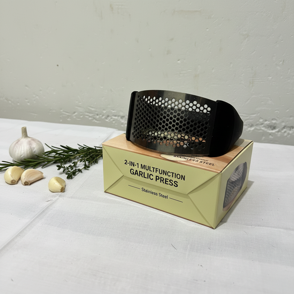 Garlic Press with box